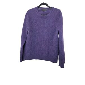 Banana Republic Purple Merino Wool Festival Grand Crewneck Sweater XL Women's